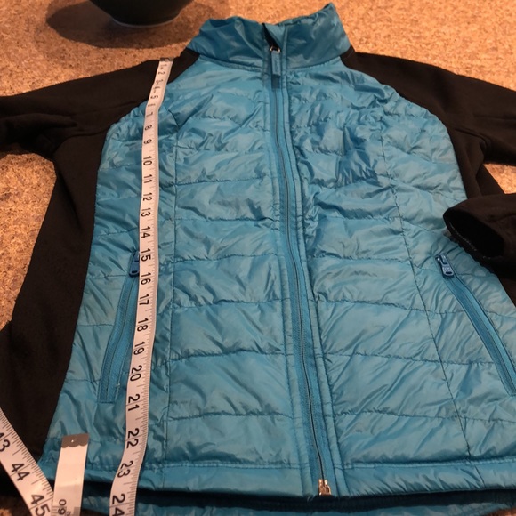 Calvin Klein Performance Small Part Puffer Blue and Black Jacket - Picture 4 of 17